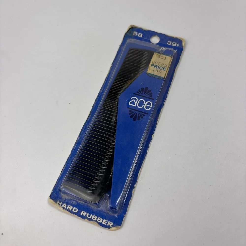 Ace Hard Rubber Pocket Comb #58 5